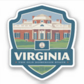 Sticker Fierté de l'État | Virginie (Devant)