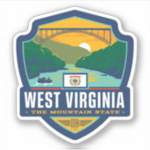 Sticker Fierté de l'État | Virginie occidentale (Devant)
