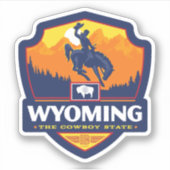 Sticker Fierté de l'État | Wyoming (Devant)