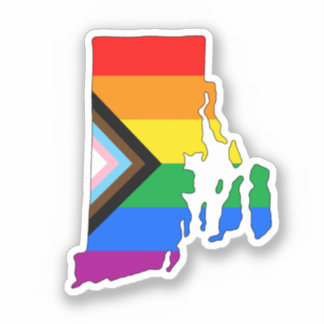 Sticker Fierté de progrès de l'île Rhode