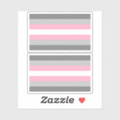 Sticker Fierté Demi-fille (Feuille)