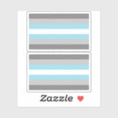 Sticker Fierté demigarçon (Feuille)