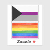 Sticker Fierté demisexuelle (Feuille)