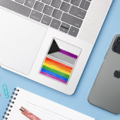 Sticker Fierté demisexuelle (Ordinateur portable avec iPhone)