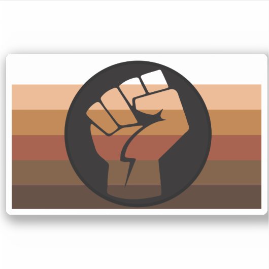 Sticker Fierté des gens de couleur (POC) (Devant)