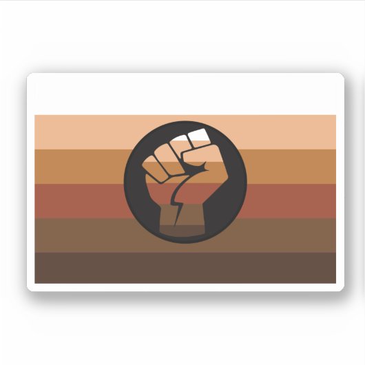 Sticker Fierté des POC (Devant)