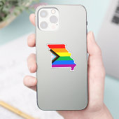 Sticker Fierté d'État du Missouri LGBTQ Progrès Pride (Téléphone)