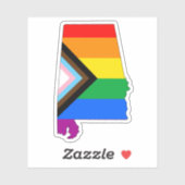 Sticker Fierté d'État LGBTQ Progress Pride (Feuille)