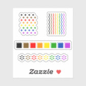 Sticker Fierté discrète (Feuille)