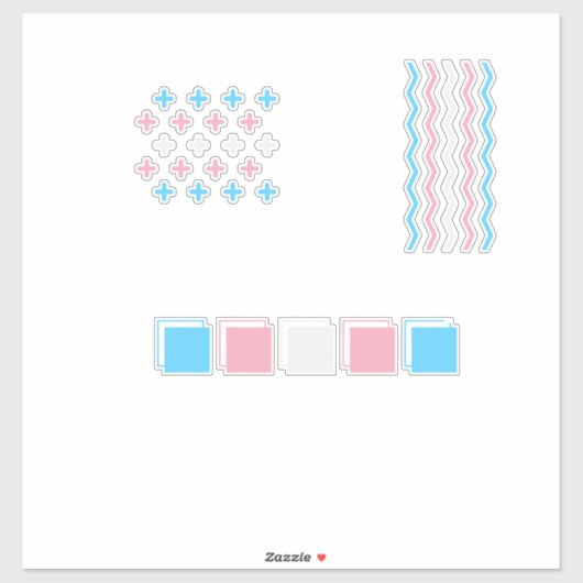 Sticker Fierté discrète (Feuille)