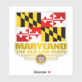 Sticker Fierté du Maryland (Feuille)