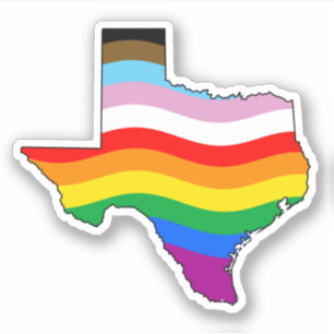 Sticker Fierté du progrès du Texas