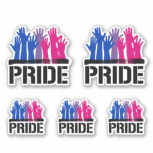 Sticker Fierté ensemble bisexuelle