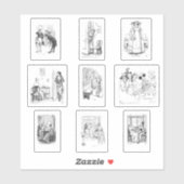 Sticker Fierté et préjugés Jeu d'artisanat Jane Austen (Feuille)