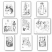 Sticker Fierté et préjugés Jeu d'artisanat Jane Austen (Devant)