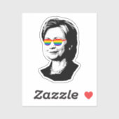 Sticker Fierté gay d'Hillary Clinton (Feuille)
