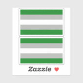 Sticker Fierté grise romantique (Feuille)