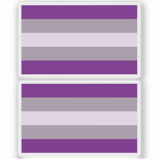 Sticker Fierté grise sexuelle (Devant)