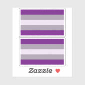 Sticker Fierté grise sexuelle (Feuille)