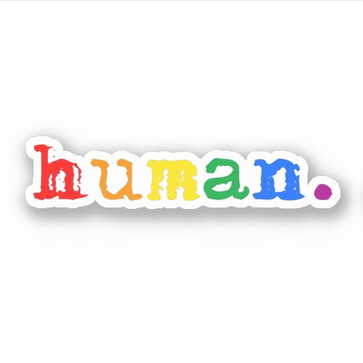 Sticker Fierté humaine (Devant)
