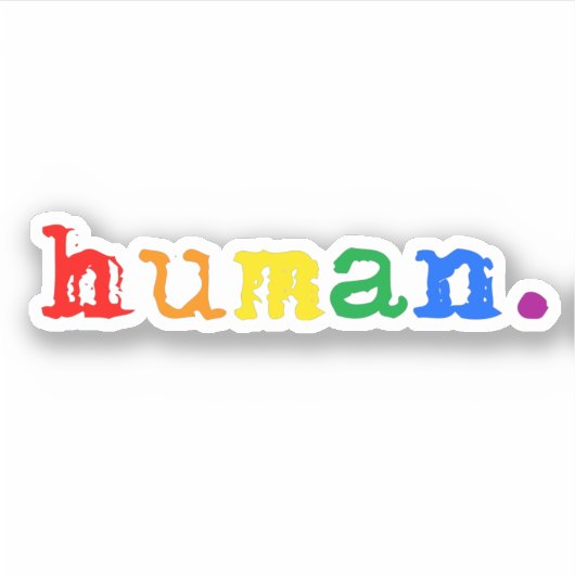 Sticker Fierté humaine (Devant)