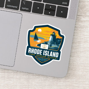Sticker Fierté   Île de Rhode d'état