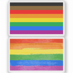 Sticker Fierté inclusive LGBT (Fierté des gens de couleur)