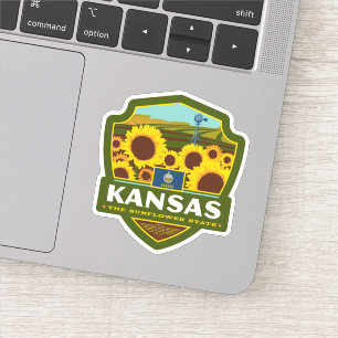 Sticker Fierté le Kansas d'état