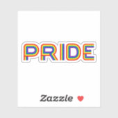 Sticker fierté | Lettres arc-en-ciel (Feuille)