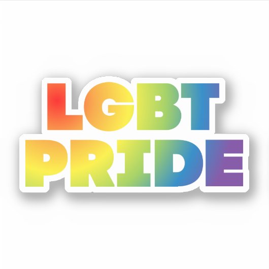 STICKER FIERTÉ LGBT (Devant)