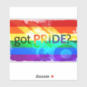 Sticker Fierté LGBT Drapeau Ovale Fenêtre Decale (Feuille)