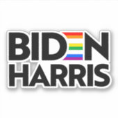 Sticker Fierté LGBTQ pour Biden Harris (Devant)