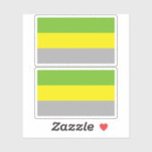 Sticker Fierté lithromantique (Feuille)