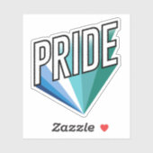 Sticker Fierté masculine gay éclatée (Feuille)