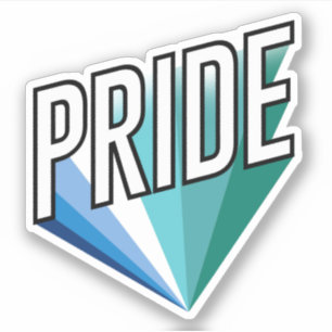 Sticker Fierté masculine gay éclatée