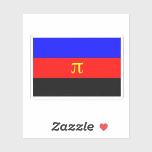 Sticker Fierté polyamoire (Feuille)