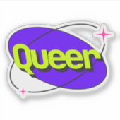 Sticker Fierté queer Y2K (Devant)