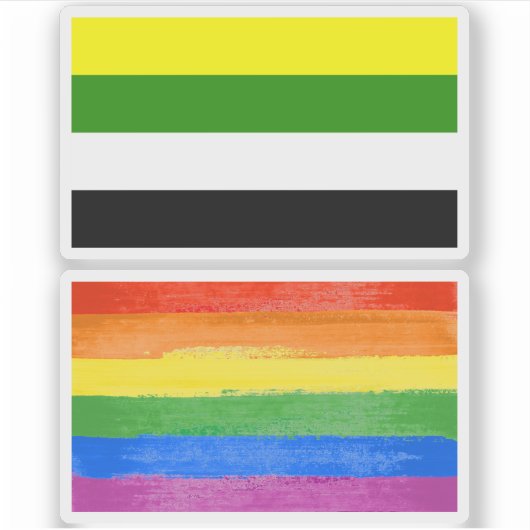 Sticker Fierté skoliosexuelle (Devant)