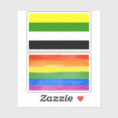 Sticker Fierté skoliosexuelle (Feuille)