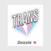 Sticker Fierté Trans éclate Trans (Feuille)