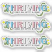 Sticker Fierté trans prospère (Devant)