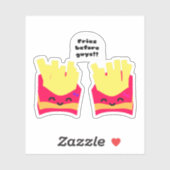 Sticker Fies Devant Les Garçons ! (Feuille)