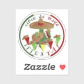 Sticker Fiesta Cactus Cinco de Mayo (Feuille)