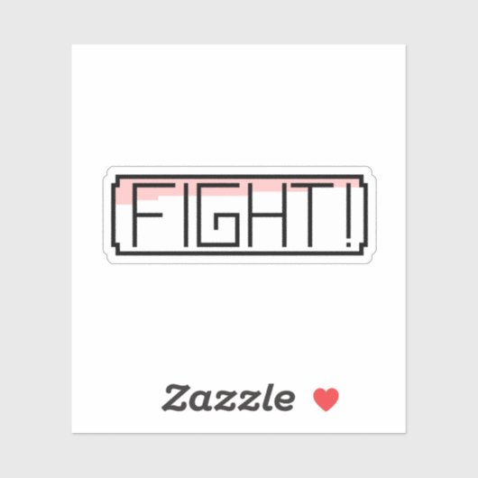 Sticker "Fight" Gamers Nostalgia  (Feuille)