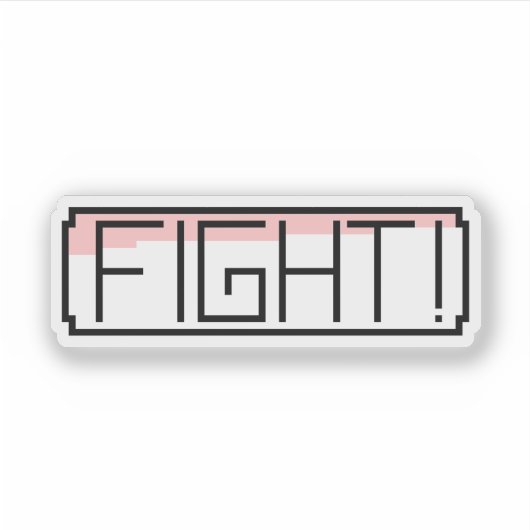 Sticker "Fight" Gamers Nostalgia  (Devant)