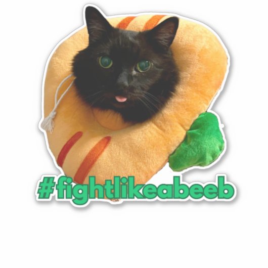 Sticker #fightlikeabeeb (Devant)