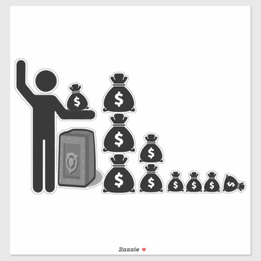 Sticker Figure $ (Feuille)