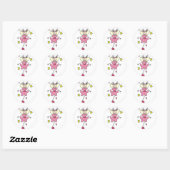 Sticker Figure Angel En Bâton Rose (Feuille)