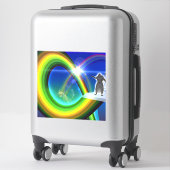 Sticker Figure de mystère au Stargate interdimensionnel (Sur valise)