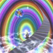 Sticker Figure de mystère au Stargate interdimensionnel (Devant)